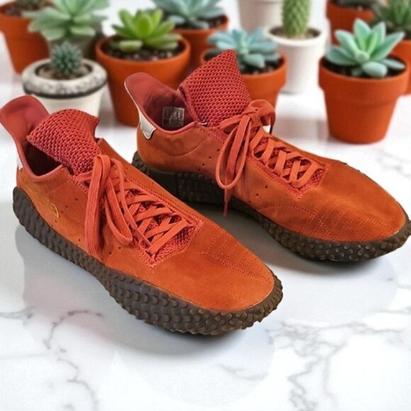 Adidas Kamanda orange sneakers athletic shoes